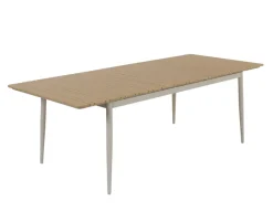 Malmø Sonja Havemøbelsæt til 4 personer - 100x180/235 cm - Gråhvid