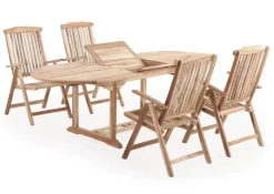 Marina Havemøbelsæt 100x180/240 - Classic Teak