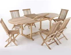 Marina Møen Havemøbelsæt 100x180/240 - Classic Teak