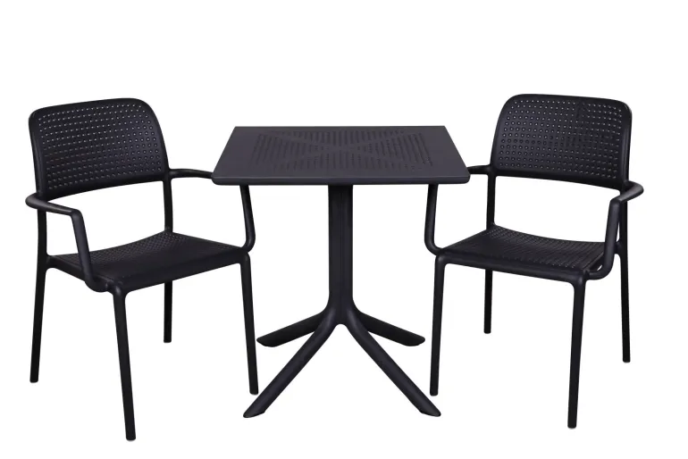 Nardi Clip Bora Cafesæt 80x80 - Antracit