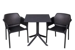 Nardi Clip Net Cafesæt 70x70 - Antracit