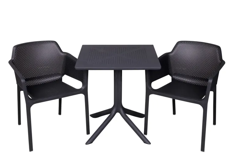 Nardi Clip Net Cafesæt 70x70 - Antracit