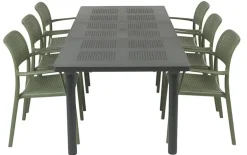 Nardi Libeccio Bora Havemøbelsæt 100x160/220 - Antracit/Agave