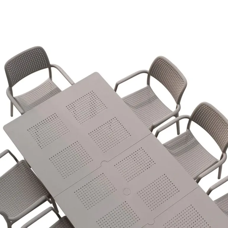 Nardi Libeccio Bora Havemøbelsæt 100x160/220 - Latte