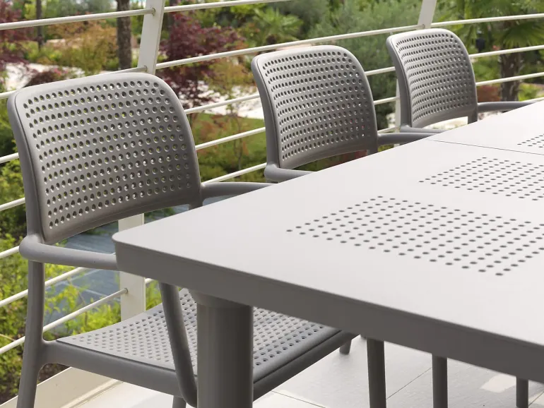Nardi Libeccio Bora Havemøbelsæt 100x160/220 - Latte