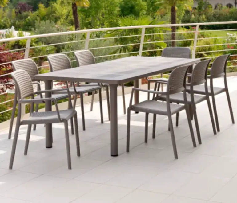 Nardi Libeccio Bora Havemøbelsæt 100x160/220 - Latte