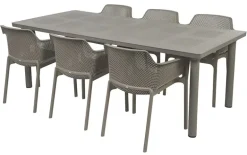 Nardi Libeccio Net Havemøbelsæt 100x160/220 - Latte