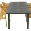Nardi Libeccio Net Havemøbelsæt 100x160/220 - Sennep