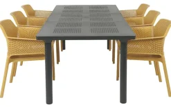 Nardi Libeccio Net Havemøbelsæt 100x160/220 - Sennep