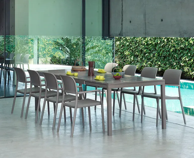 Nardi Rio 280 udtræksbord 100x210/280 - Latte