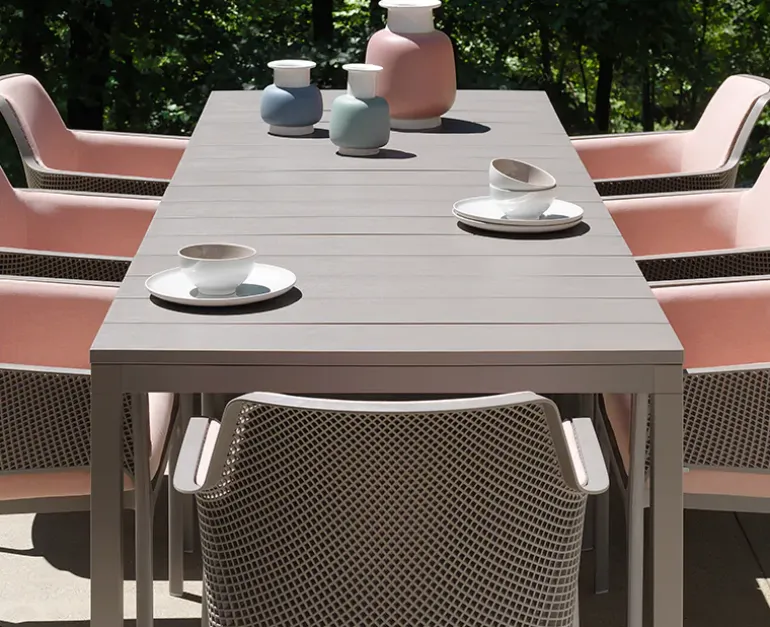 Nardi Rio 280 udtræksbord 100x210/280 - Latte