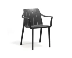 Nardi Rio Tiberina Havemøbelsæt - 100x210/280 - 6 stole - Antracit