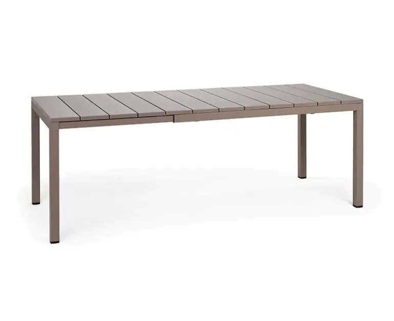 Nardi Rio Tiberina Havemøbelsæt - 100x210/280 - 6 stole - Latte