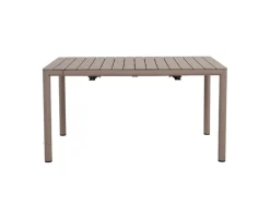 Nardi Tevere Cassia Havemøbelsæt - 90x147/211 - Latte / Borgogna