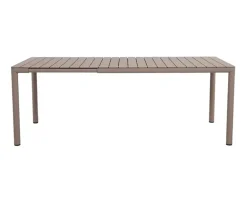 Nardi Tevere Cassia Havemøbelsæt - 90x147/211 - Latte / Borgogna