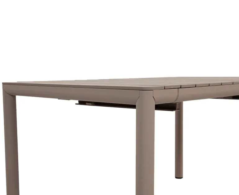 Nardi Tevere Cassia Havemøbelsæt - 90x147/211 - Latte / Borgogna