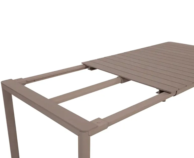 Nardi Tevere Cassia Havemøbelsæt - 90x147/211 - Latte / Borgogna