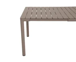 Nardi Tevere Cassia Havemøbelsæt - 90x147/211 - Latte / Borgogna