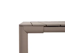 Nardi Tevere Cassia Havemøbelsæt - 90x147/211 - Latte / Borgogna