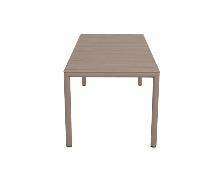 Nardi Tevere Cassia Havemøbelsæt - 90x147/211 - Latte / Borgogna