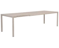 Nardi Tevere Tiberina Havemøbelsæt - 100x210/275 - 8 stole - Sand