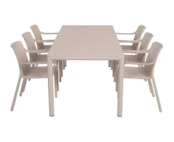 Nardi Tevere Tiberina Havemøbelsæt - 90x147/211 - Sand