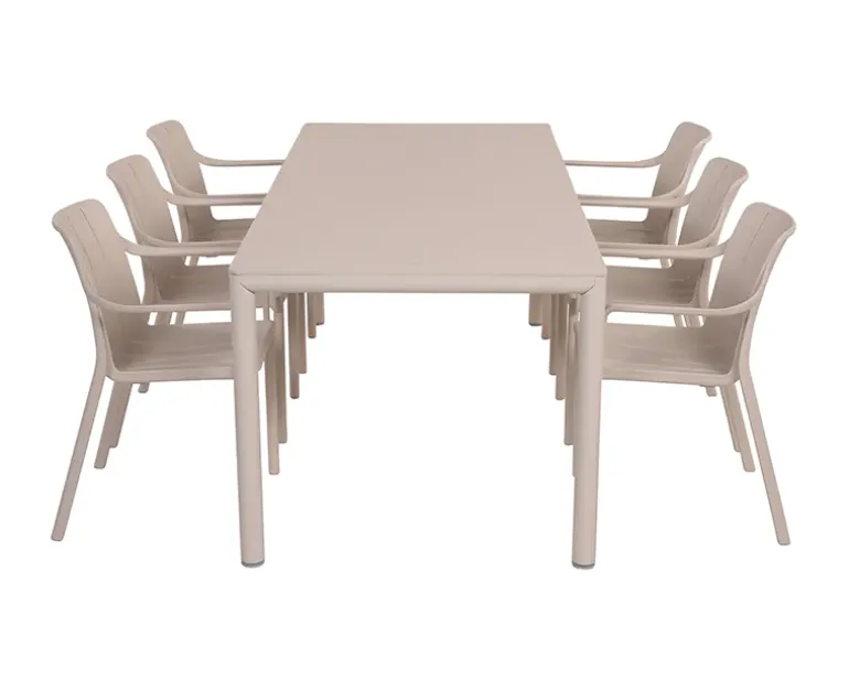 Nardi Tevere Tiberina Havemøbelsæt - 90x147/211 - Sand