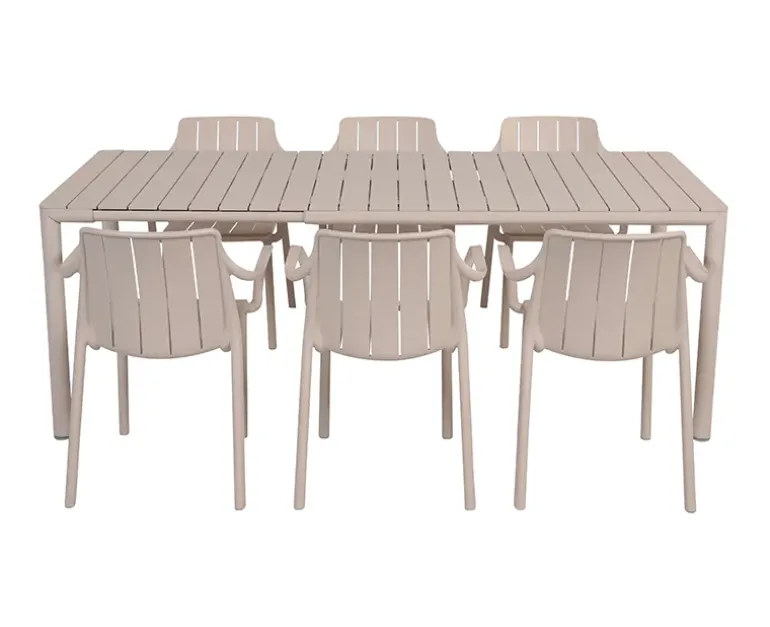 Nardi Tevere Tiberina Havemøbelsæt - 90x147/211 - Sand