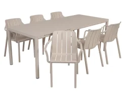 Nardi Tevere Tiberina Havemøbelsæt - 90x147/211 - Sand