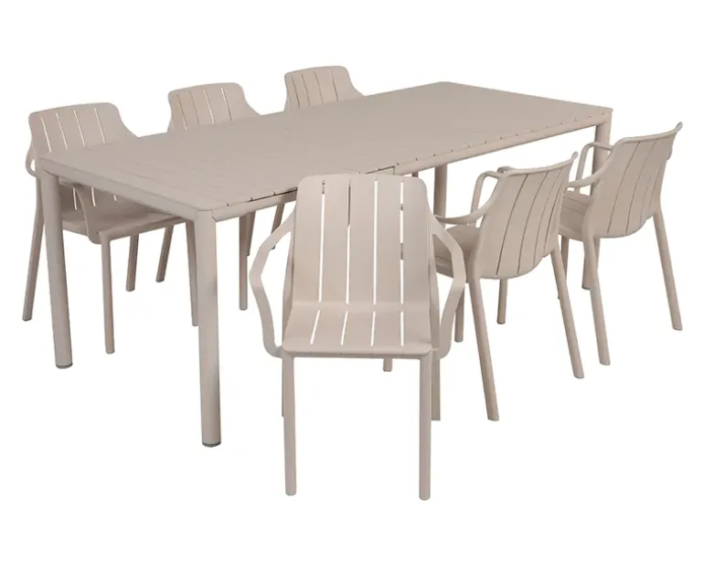 Nardi Tevere Tiberina Havemøbelsæt - 90x147/211 - Sand