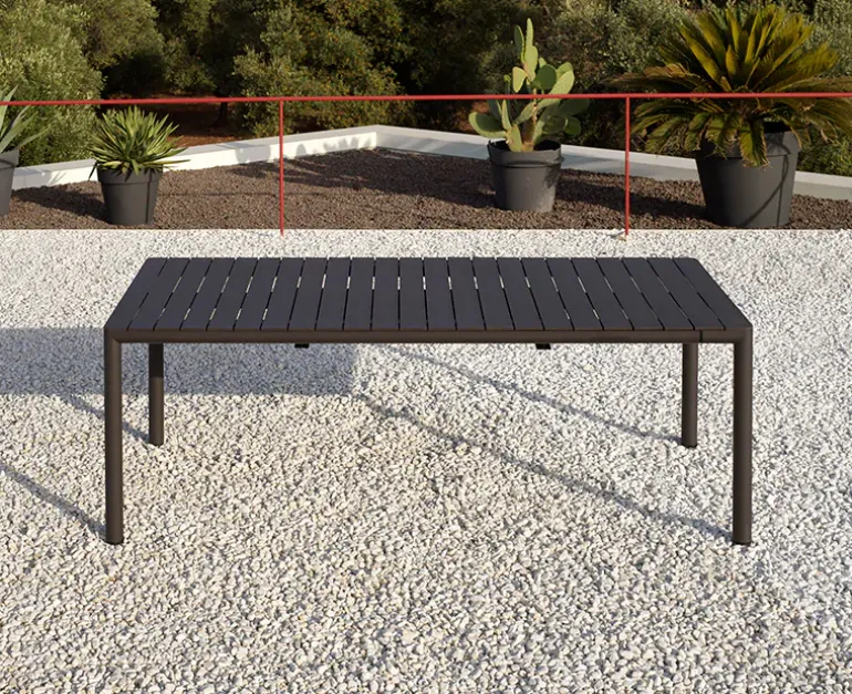 Nardi Tevere udtræksbord 90x147/211 - Antracit