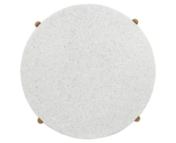 Olivia Sidebord Ø37x46 cm - Akacietræ/Terrazzo