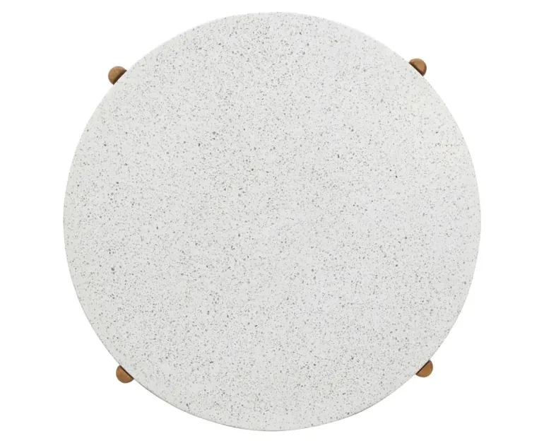 Olivia Sidebord Ø37x46 cm - Akacietræ/Terrazzo
