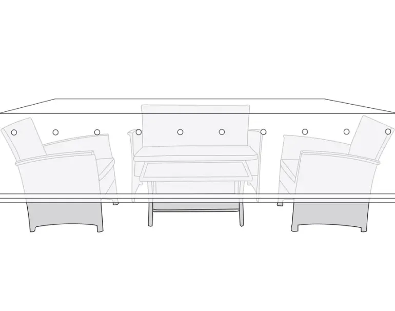 Overtræk Loungesæt 190x145
