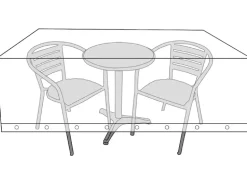 Overtræk til Cafésæt 140x80x80 cm