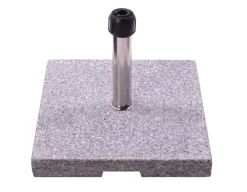 Parasolfod 45kg - Grå granit m/hjul