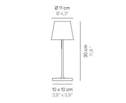 Poldina Mini LED lampe - Hvid