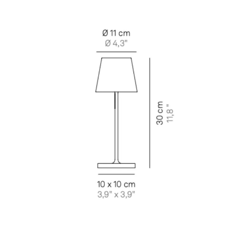 Poldina Mini LED lampe - Rust