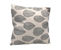 Pyntepude 45x45 cm - Leaf Beige