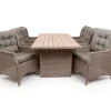 Rio Havemøbelsæt 94x210 inkl. 6 Loungestole m/ EASY DRY hynder - Dusty