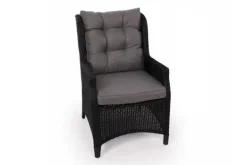 Rio Havemøbelsæt 94x210 med loungestole - Sort