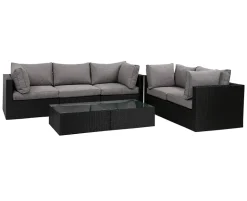Sala Modul Loungesæt - 3 + 2-personers sofa inkl. EASY DRY hynder - Sort