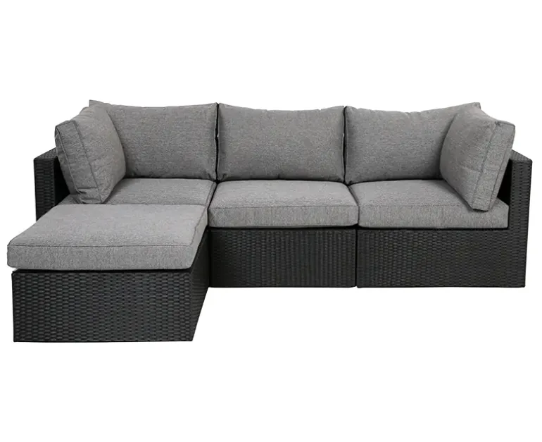 Sala Modul Loungesæt med chaiselong inkl. EASY DRY hynder - Sort
