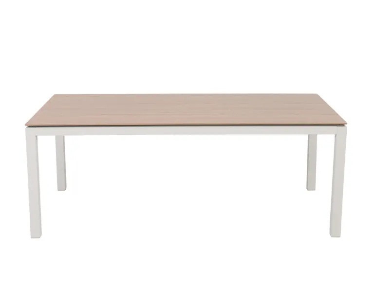 Selma Andrea Havemøbelsæt m/6 stole - 100x200 - Gråhvid