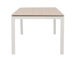 Selma Geneve Havemøbelsæt m/6 stole - 100x200 - Gråhvid
