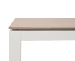 Selma Geneve Havemøbelsæt m/6 stole - 100x200 - Gråhvid