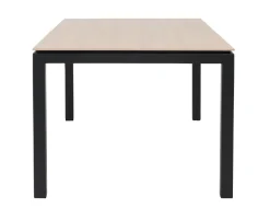 Selma Geneve Havemøbelsæt m/6 stole - 100x200 - Antracitgrå