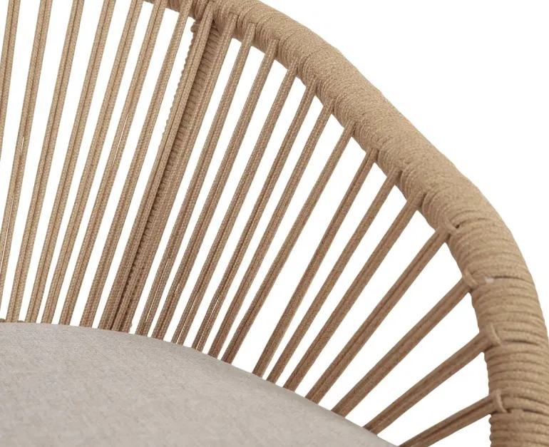 Selma Nora Havemøbelsæt m/6 stole - 100x200 - Gråhvid