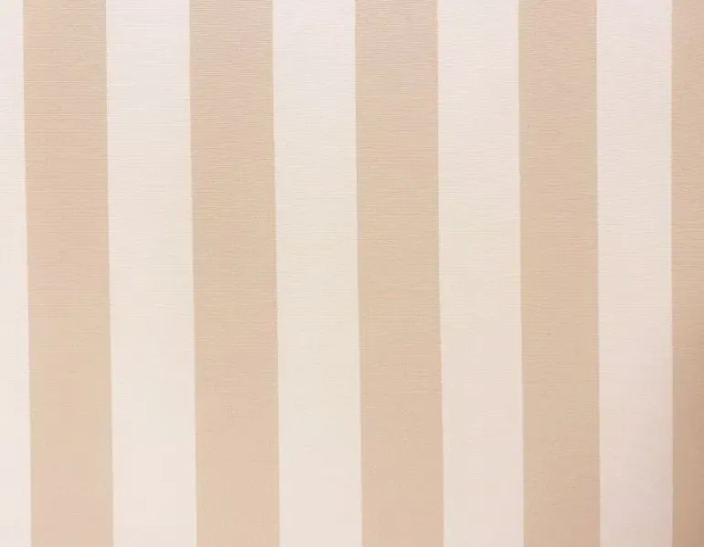 Signe Markedsparasol Ø300 - Hvid / Beige Stribet