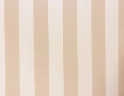 Signe Markedsparasol Ø250 med tilt - Hvid / Beige Stribet